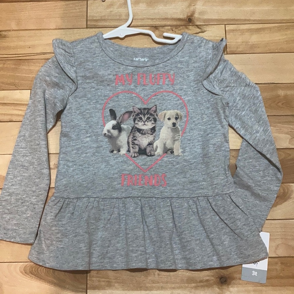 Carters animals shirt 3t